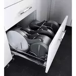 Выдвижная система Padella для хранения сковородок с фасадным креплением, ширина фасада 600 мм