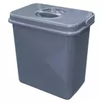 Пластиковый контейнер JAZZ с крышкой, объем 5л, графит