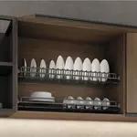 Сушка FISSO 2-х уровневая для посуды в верхний шкаф на ширину корпуса 900 мм, цвет - антрацит