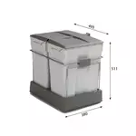 ALVEUS системы сортировки мусора ALBIO 40 2X30 L