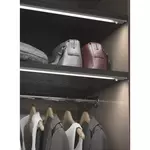 Светодиодный светильник NETxT с выключателем на движение, длина 600 мм, свет - теплый, цвет-алюминий