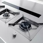 FALMEC DOWNDRAFT GLASS BLACK 90 (вытяжка, в столешницу, черное стекло, без мотора)