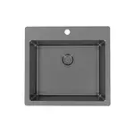 ALVEUS мойка PURE MONARCH 70 ANTHRACITE-90 FS 565X525 в компл. с выпуском без сифона